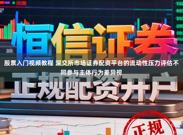 股票入门视频教程 深交所市场证券配资平台的流动性压力评估不同参与主体行为差异视