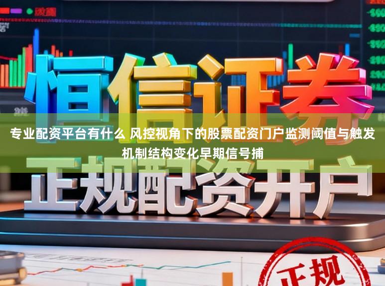专业配资平台有什么 风控视角下的股票配资门户监测阈值与触发机制结构变化早期信号捕